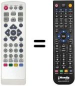 Télécommande équivalente Telesystem TS6203
