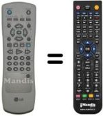 Télécommande équivalente LG REMCON063