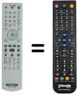 Télécommande équivalente Sony DVP-NS92V