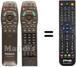 Télécommande équivalente Panasonic DVD-A7