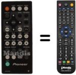 Télécommande équivalente Pioneer VXX2724