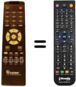 Télécommande équivalente Aston XENA1501