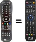 Télécommande équivalente Fuba REMCON615