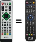Replacement remote control Metronic PLAYER USB [ ZAP BOX ] 441540