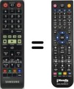 Replacement remote control Samsung HVS59065