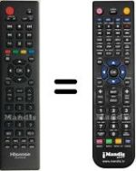 Télécommande équivalente Hisense HVS57473