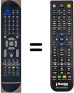 Télécommande équivalente HVS57517