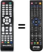 Télécommande équivalente Salora HVS57439