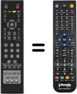 Télécommande équivalente HVS57652
