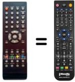 Télécommande équivalente HVS57327
