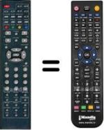Télécommande équivalente HVS57691