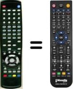 Télécommande équivalente HVS57527
