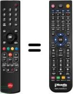 Télécommande équivalente WHV14755W