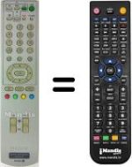 Télécommande équivalente Sony HVS53565