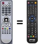 Télécommande équivalente HVS54837