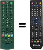 Télécommande équivalente HVS53448