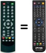 Télécommande équivalente HVS53405