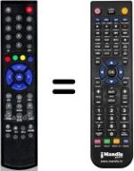 Télécommande équivalente HVS53541