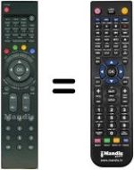Télécommande équivalente HVS54756