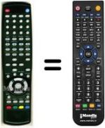 Télécommande équivalente Homecast HVS53485