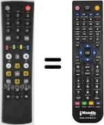Replacement remote control HVS53495