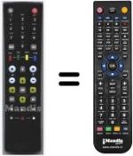 Replacement remote control Benq HVS53496