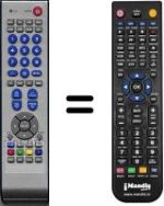 Télécommande équivalente NordMende HVS54928