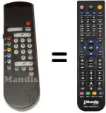 Télécommande équivalente Philips HVS54667