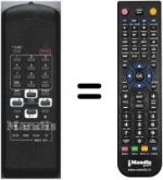 Télécommande équivalente HVS54686