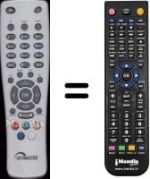 Télécommande équivalente Skymaster HVS53521