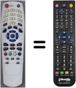 Télécommande équivalente Smart HVS53482