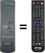 Télécommande équivalente Sony SEC2416