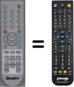 Télécommande équivalente WHV3989
