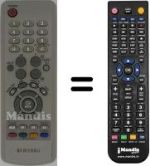 Replacement remote control Samsung WHV14487