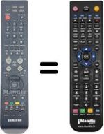 Replacement remote control Samsung WHV3985