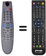 Télécommande équivalente Audiosonic SEC3266