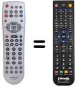 Télécommande équivalente Hitachi SEC3469