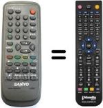 Télécommande équivalente Sanyo SEC2242