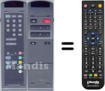 Télécommande équivalente WHV5165