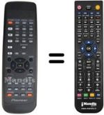 Télécommande équivalente Pioneer SEC15802