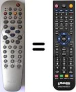 Télécommande équivalente Philips SEC3418