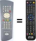 Télécommande équivalente WHV5072