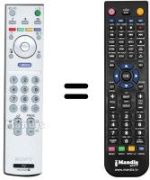 Télécommande équivalente Sony SEC15945