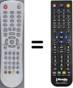 Télécommande équivalente Akai WHV14544
