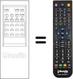Replacement remote control WHV7037