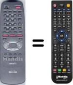 Télécommande équivalente Toshiba WHV15218