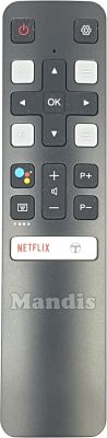 Télécommande d'origine TCL RC802V (06BTZNYYADRC802V)