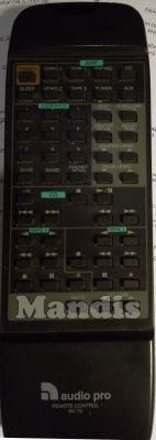 T&eacute;l&eacute;commande d'origine AUDIO PRO RV70