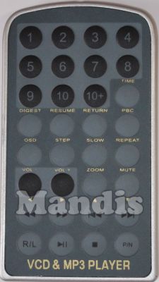Original remote control BELSON VCD&MP3PLAYER