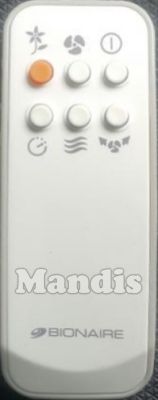 Télécommande d'origine BIONAIRE BAFE1507